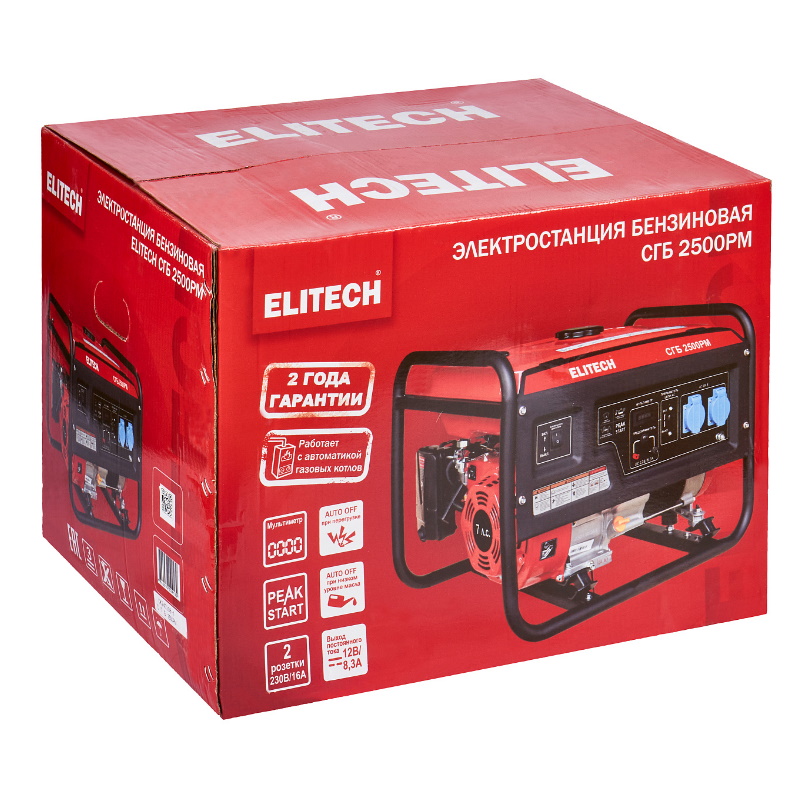 Бензиновый генератор Elitech СГБ 2500РМ, 204657 в Кинешме