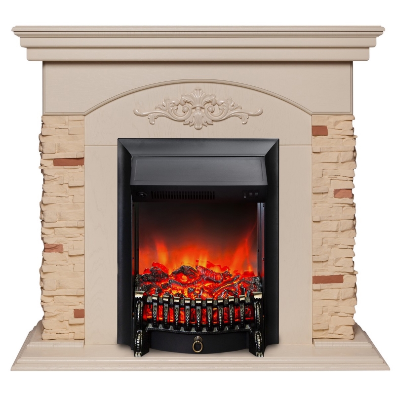 Каминокомплект RealFlame NEAPOLIS STD/EUG WT + FOBOS LUX BL 00010019810 в Вологде