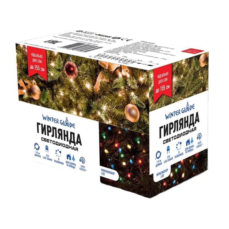 Гирлянда Winter Glade CM370 Мультиколор 370 ламп