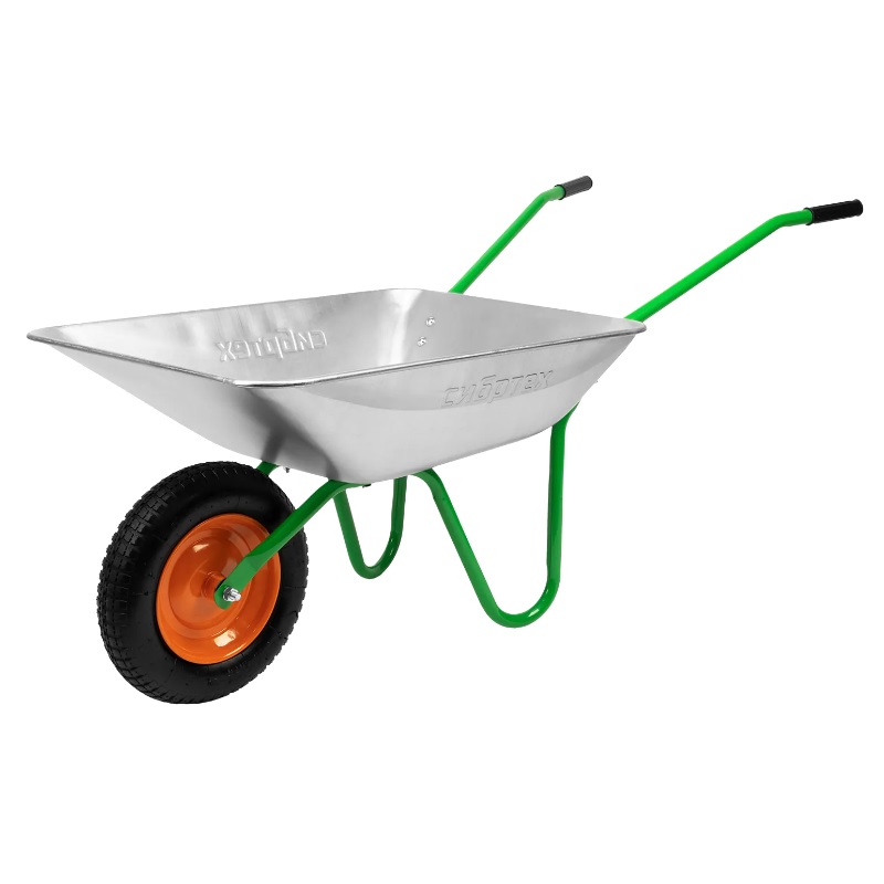 Тачка садовая Сибртех 689616 грузоподъемность 90 кг объем 65 л 2628₽