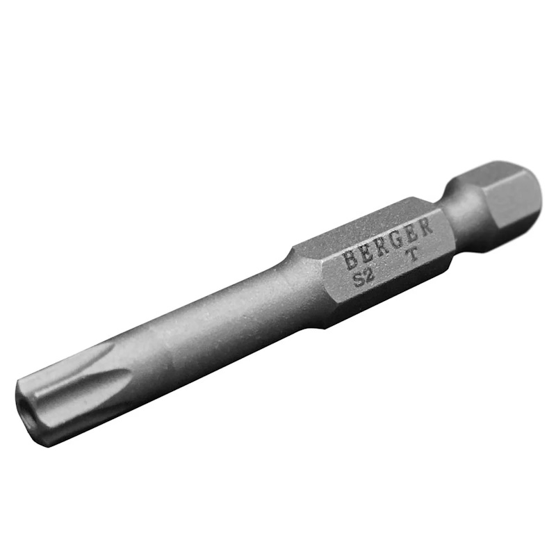 Биты Berger BG2418 магнитные c отверстием Torx40Hx50мм 2 шт S2 233₽