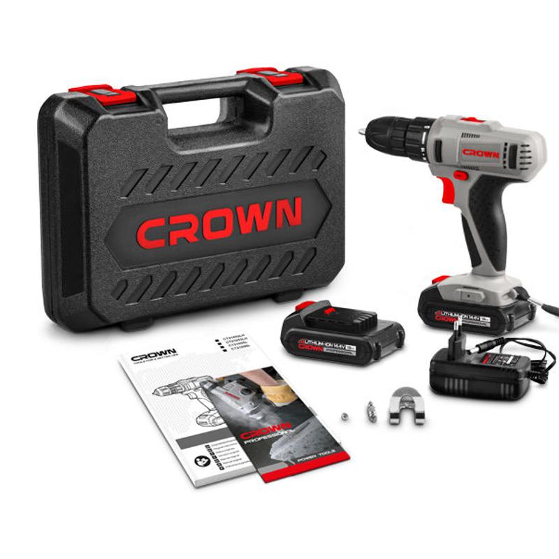 Аккумуляторная дрель-шуруповерт Crown CT21055L BMC в Туле