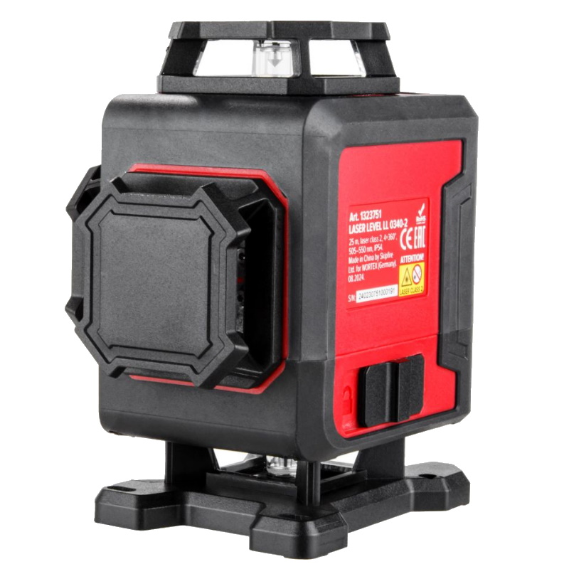 Нивелир лазерный Wortex LX LL 0340-2 1323751, линейный, 4х360°, до 25 м, +/- 0.3 мм/м, зеленый в Угличе