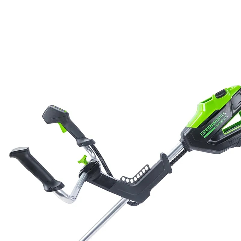 Триммер аккумуляторный Greenworks TB201H 2112407UB, 82V, 2,0 кВт, 46 см, c трехлопастным ножом, б/щ, с 1хАКБ 5 Ач и ЗУ