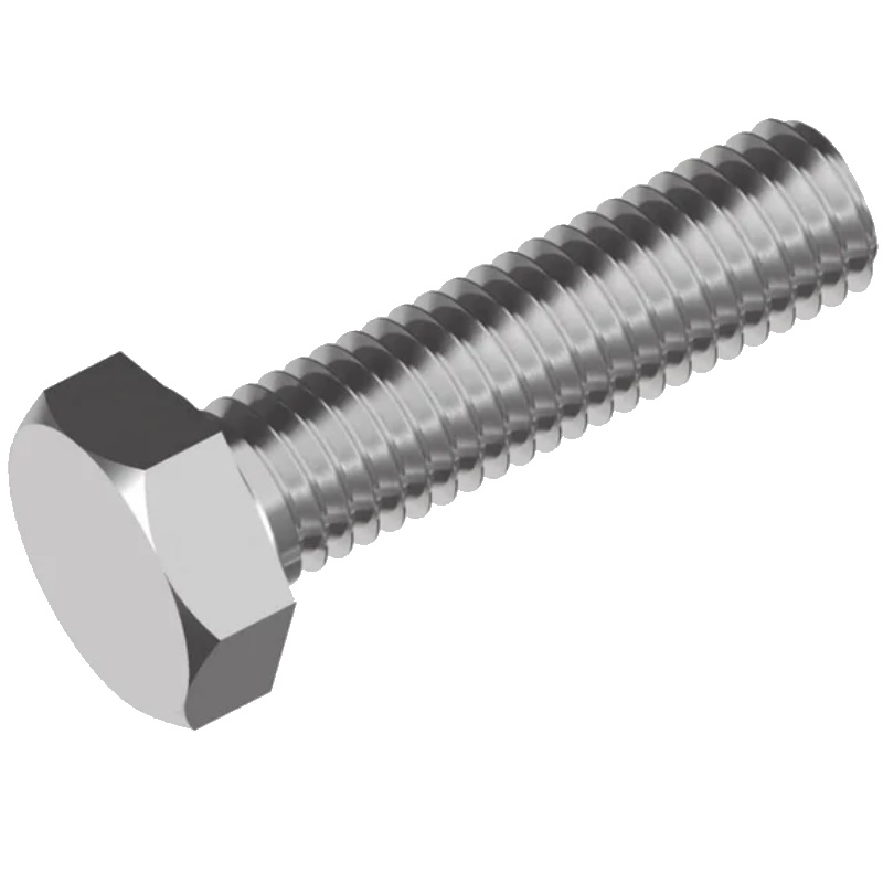 Болт Starfix SM-12488-20, М5х35 мм, шестигранный, цинк, класс прочности 5.8, DIN 933, 20 кг в Туле