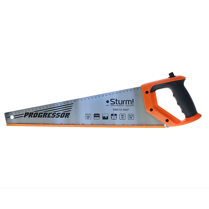 Ножовка для мокр. дерева Sturm 1060-12-4507, с карандашом,450мм,7-8TPI,3D, серия Кулибин в Муроме