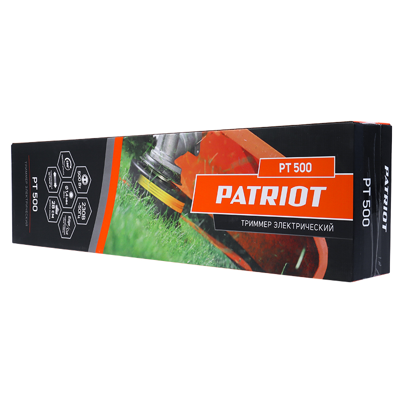 Электрический триммер Patriot PT 500 250306030 (нижнее расположение двигателя, D-образная форма ручки) в Туле