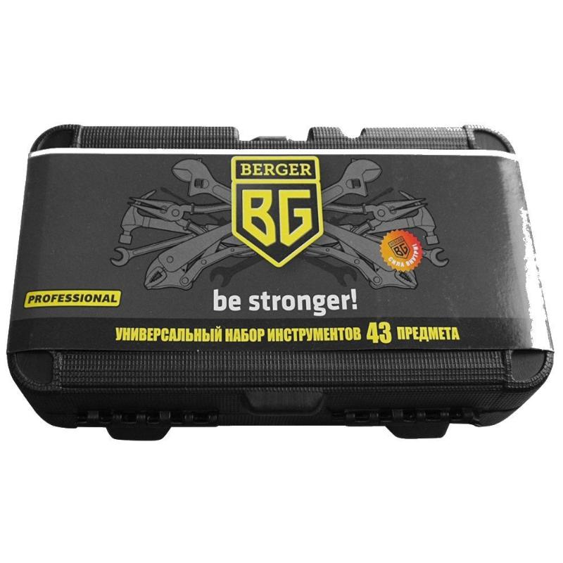 Набор инструментов универсальный Berger BG043-14, 43 предмета в Вологде