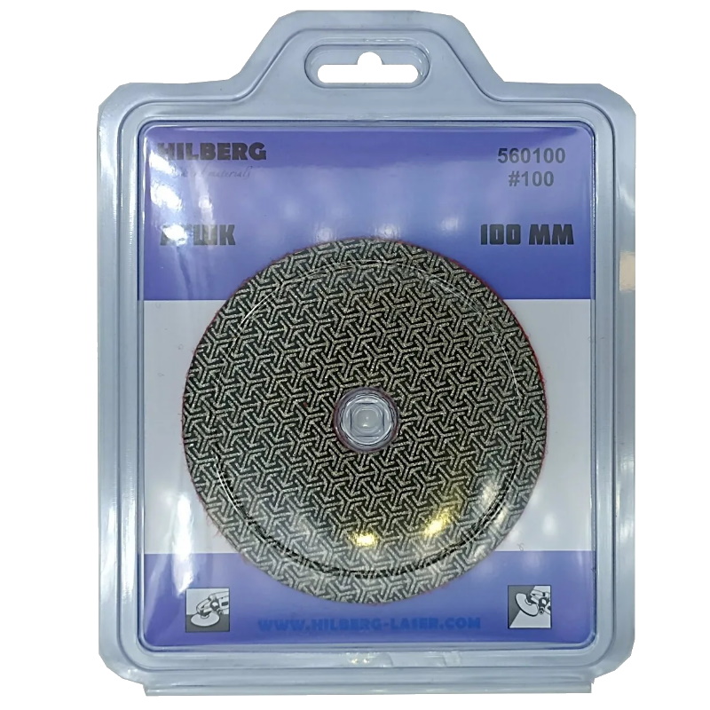Алмазный гибкий шлифовальный гальванический круг Hilberg "Черепашка" 560100, 100 мм, № 100