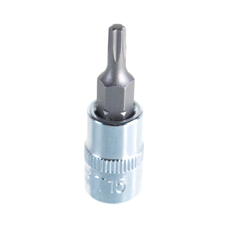 Насадка торцевая Ombra 1/4"DR с вставкой-битой TORX, T15 114315 во Владимире