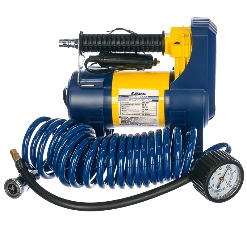 Компрессор автомобильный Zeus ZAC204 072204 200Вт 6590₽