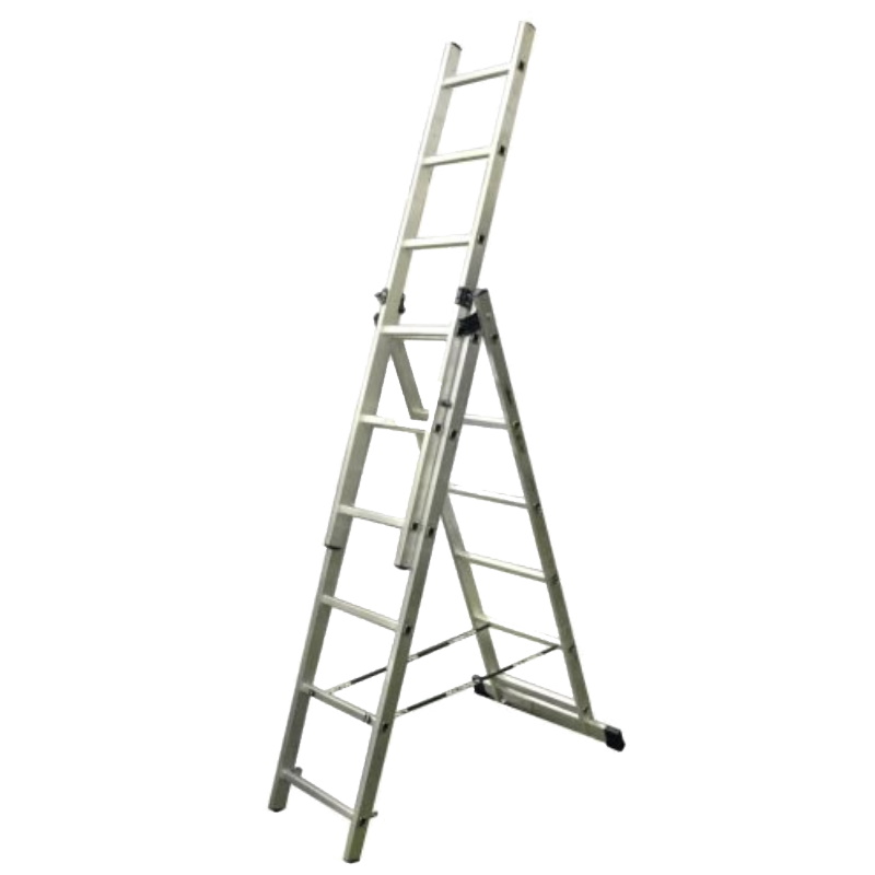 Лестница трехсекционная Энкор 69680 3х6 ступеней 9222₽