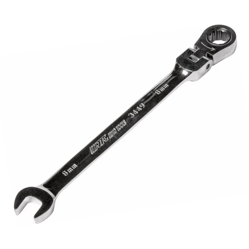 Ключ комбинированный JTC JTC-3449 8х8 мм трещоточный шарнирный 1530₽