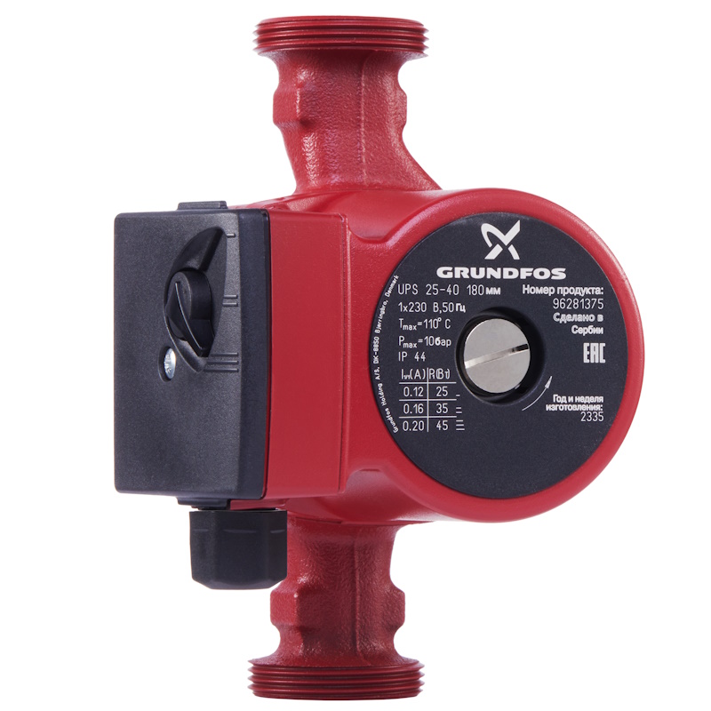 Насос циркуляционный Grundfos UPS 25-40 НС-0027460 12251₽