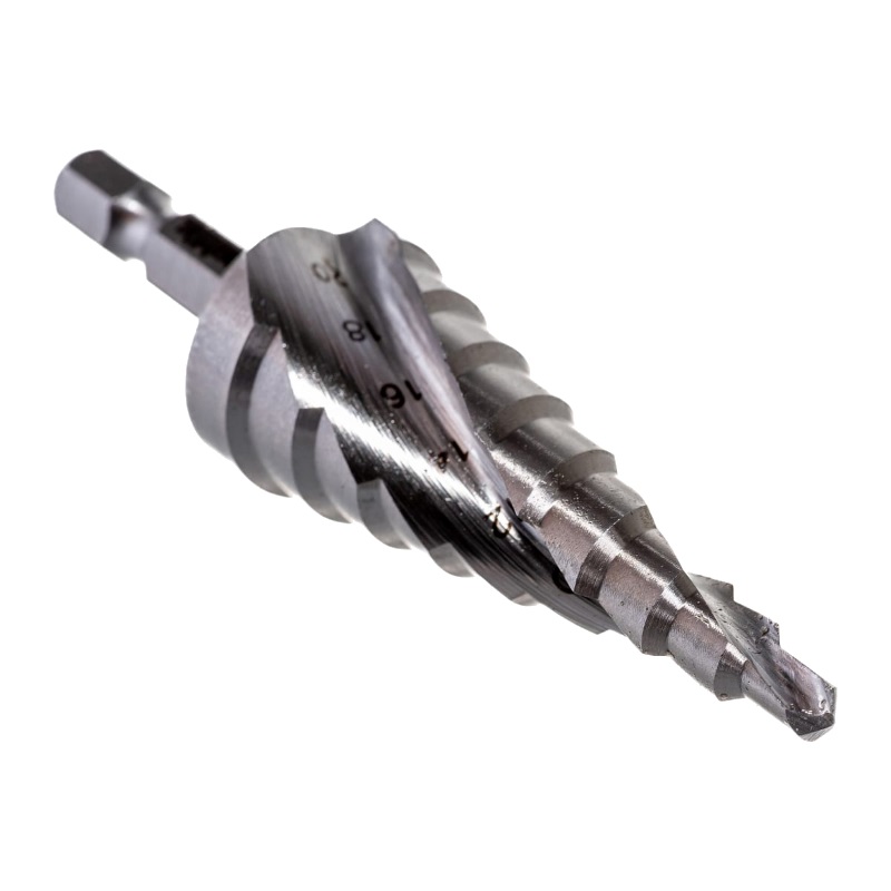 Сверло ступенчатое Makita D-40157 HSS 4-20x75, 1/4" (с косой канавкой)