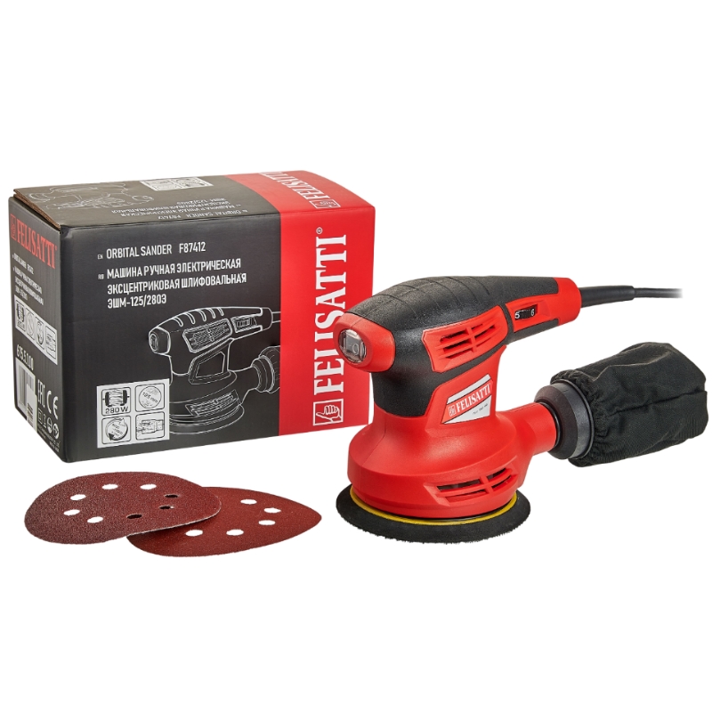 Эксцентриковая шлифовальная машина Felisatti FT8721 8721, 125/280