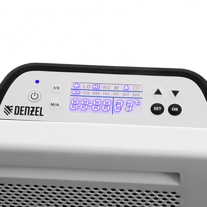 Конвектор гибридный электрический Denzel HybridX-2000 98120, ИК нагреватель, цифровой термостат