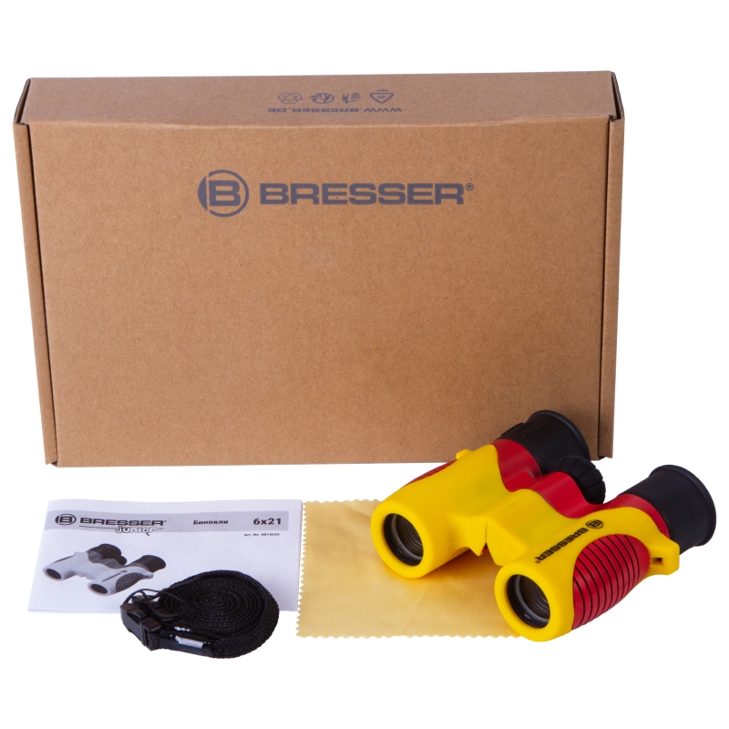 Бинокль детский Bresser Junior 76924, желтый, 6x21 в Переславле