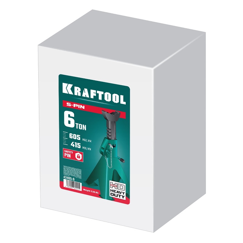 Страховочная подставка Kraftool 43465-6 (6 т, 415-605 мм) в Коврове