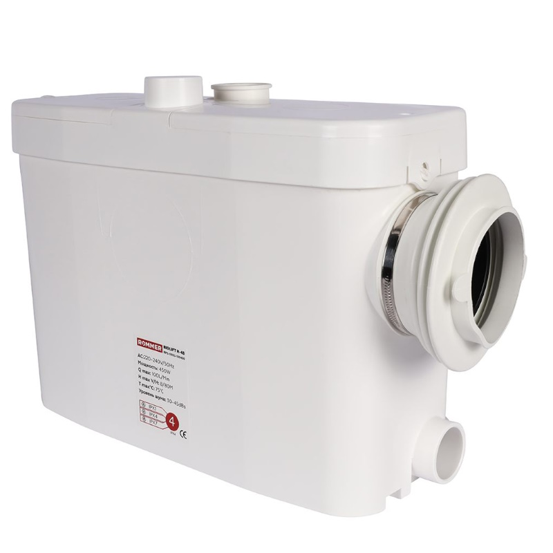 Канализационная насосная установка Rommer BIOLIFT R-4S RPD-0010-100450, выход сбоку, 1х100 мм/3х40 мм в Александрове