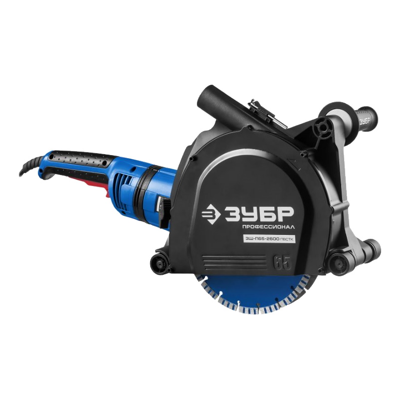 Штроборез бороздодел Зубр ЗШ-П65-2600 ПВСТК d 230 мм 2600 Вт 65 мм металлический ящик 20840₽