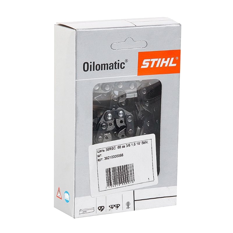 Пильная цепь Stihl 36RSC 36210000066 (66 звеньев, 3/8", 1,6 мм, 18") в Туле