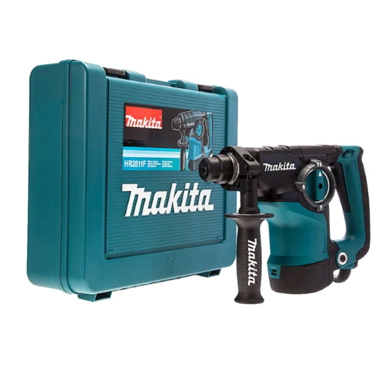 Перфоратор Makita HR2811F (SDS+, 800 Вт, 2,9 Дж, AVT, пластиковый кейс)