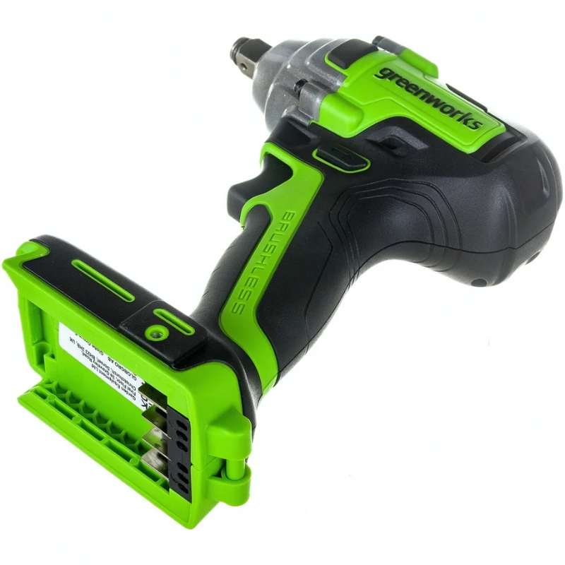 Гайковерт ударный аккумуляторный Greenworks GD24IW400 24V 3802907CUB, б/щет,1/2'', 400Нм,1х4Ач,ЗУ,кор в Кинешме