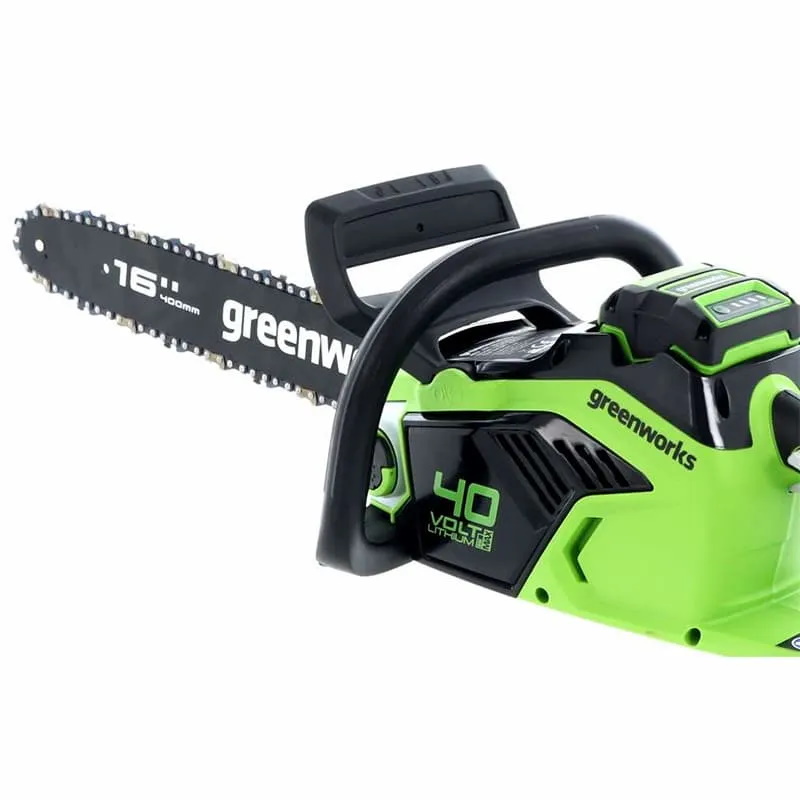 Цепная пила аккумуляторная Greenworks GD40CS18 2005807UH, 40V, 40 см, бесщеточная, до 1,8 КВт, с 1хАКБ 8Ач и ЗУ в Угличе