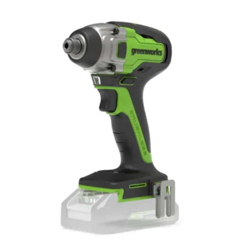 Винтоверт ударный аккумуляторный Greenworks GD24ID3 24V 3802807CUB, б/щет,0-2800об/мин,4000уд/мин,HEX 1/4, 300Нм,1x4Ач,ЗУ,кор в Ярославле