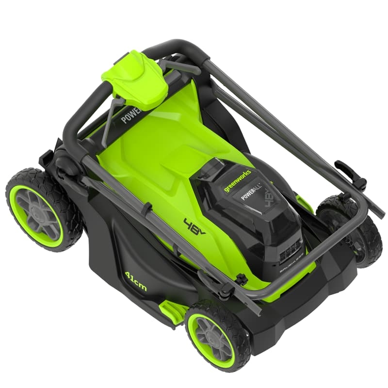 Газонокосилка аккумуляторная Greenworks GD24X2LM411 2520907UD, 24Вx2, 41 см, бесщеточная c 2хАКБ, 4Ач в Туле
