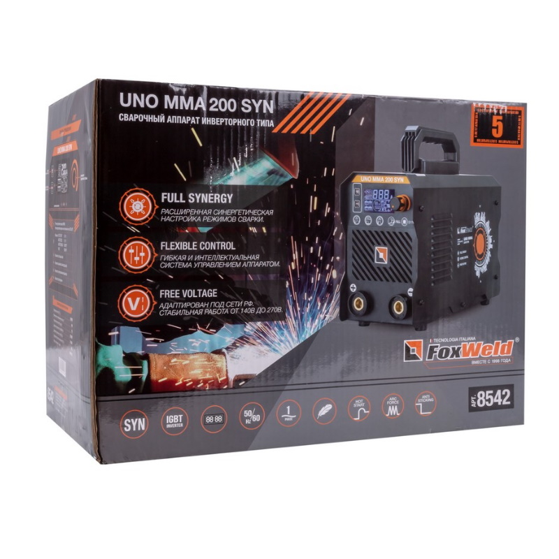 Сварочный аппарат FoxWeld UNO MMA 200 SYN 8542 в Ярославле