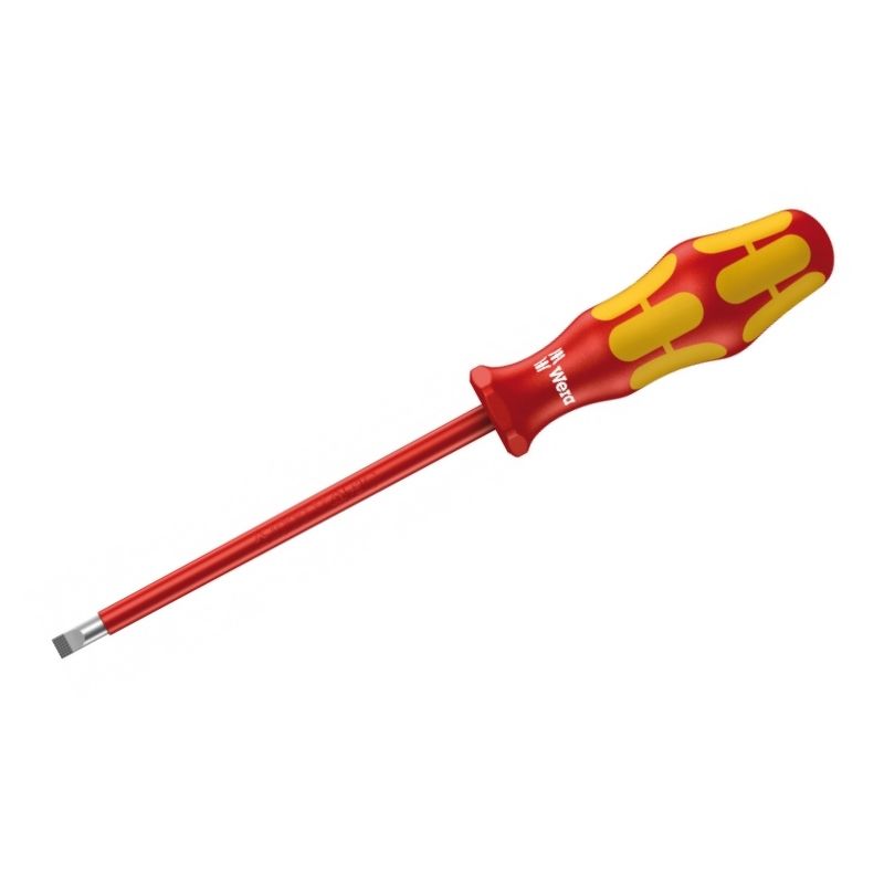 Отвертка диэлектрическая шлицевая Wera Kraftform Plus 160 i VDE, 0.4 x 2.5 x 80 mm, WE-006100 в Твери
