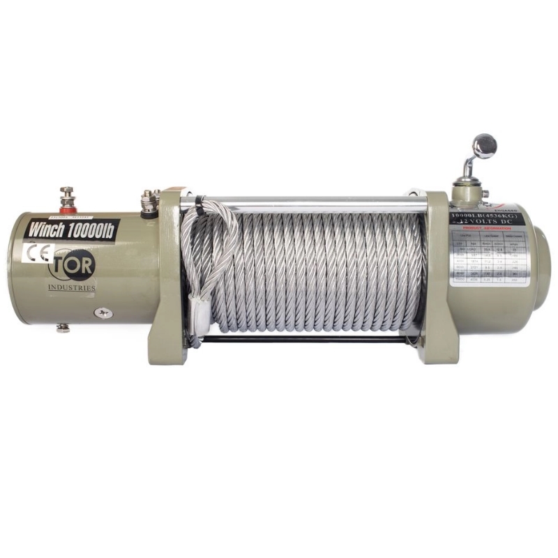 Лебедка автомобильная TOR ЛА S10000 1141004, г/п 4536 кг, 28 м, 12V в Муроме