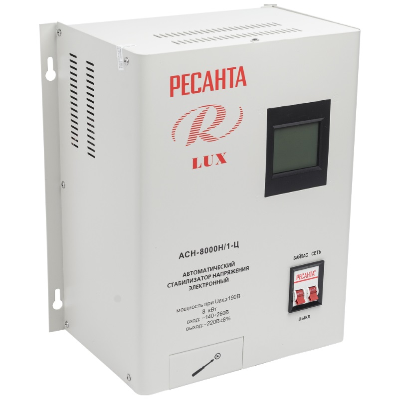 Стабилизатор напряжения Ресанта ACH-8000Н/1-Ц LUX 63/6/17 в Ярославле