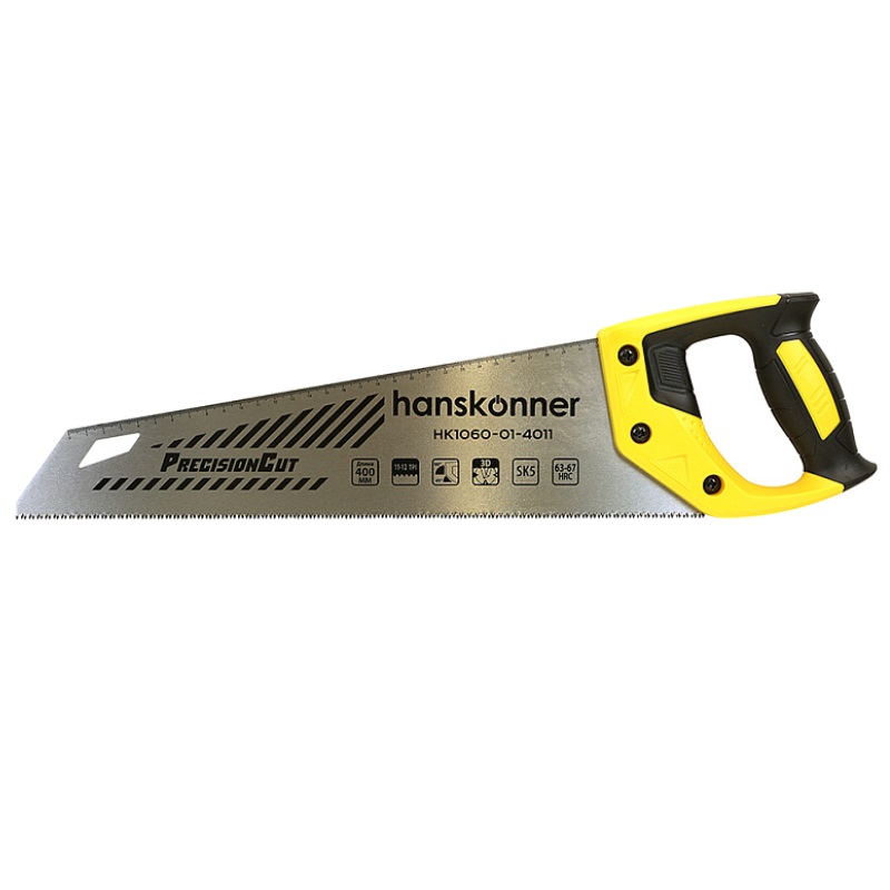 Ножовка по дереву Hanskonner HK1060-01-4011 (400 мм, 11-12 TPI, SK5, 3D зуб)