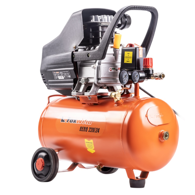 Компрессор масляный коаксиальный FoxWeld AERO 220/24 5940, с комплектом в Костроме