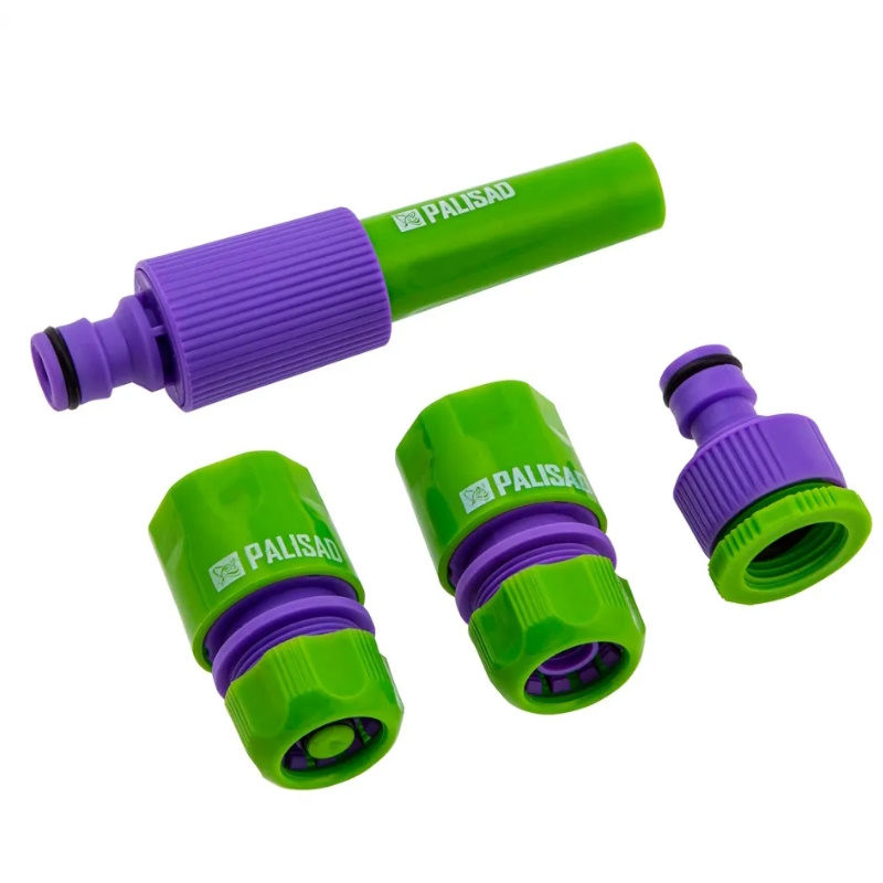 Набор для подключения шланга Palisad 65176, 1/2" (распылитель, 3 адаптера к распылителю) в Кинешме