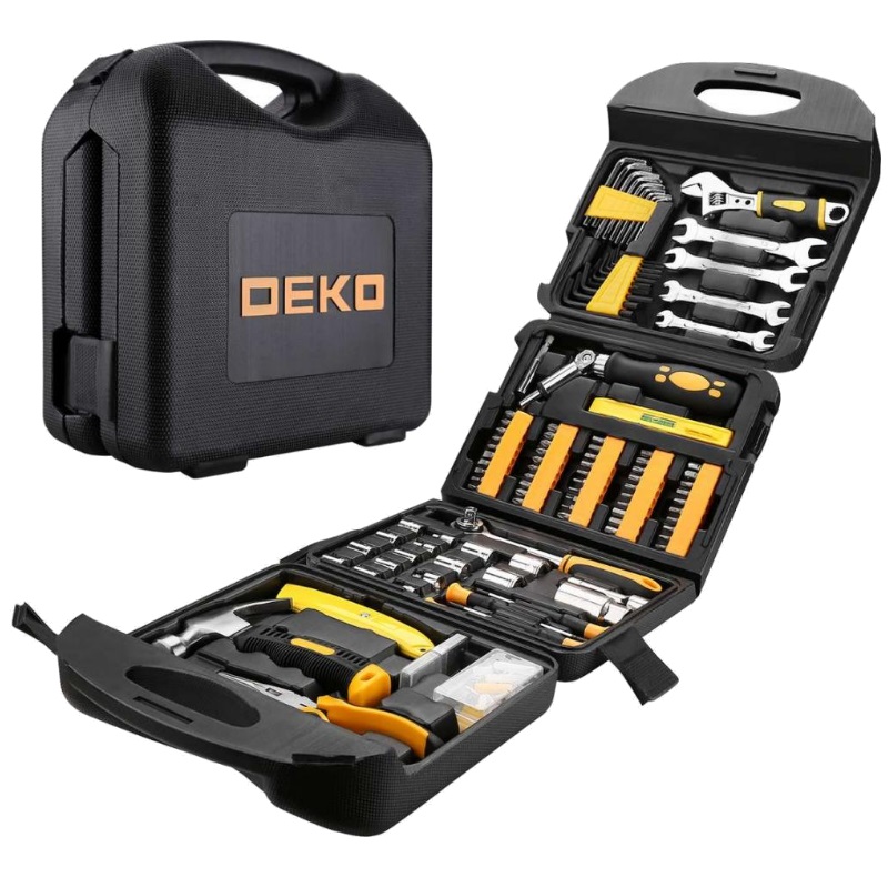 Универсальный набор инструмента для дома и авто в чемодане Deko DKMT165 065-0742 (165 предметов)  в Угличе