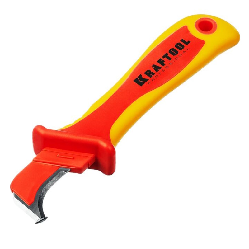 Диэлектрический нож электрика Kraftool KN-7 45400, изогнутый, 1000 В  в Муроме
