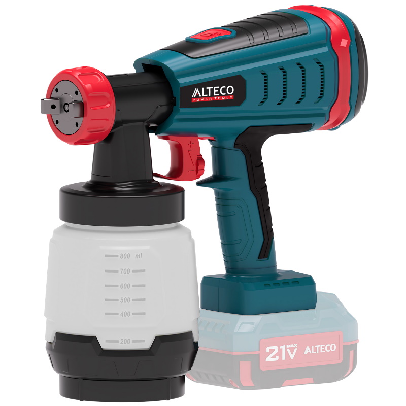Краскораспылитель Alteco CSG 21-1000 BL Solo 74567, бесщеточный, аккумуляторный в Иваново