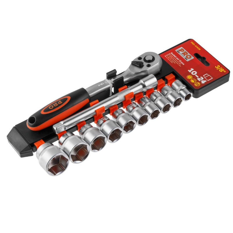 Набор головок Pro Startul PRO-41438, 3/8", 10-24мм, 12 предметов