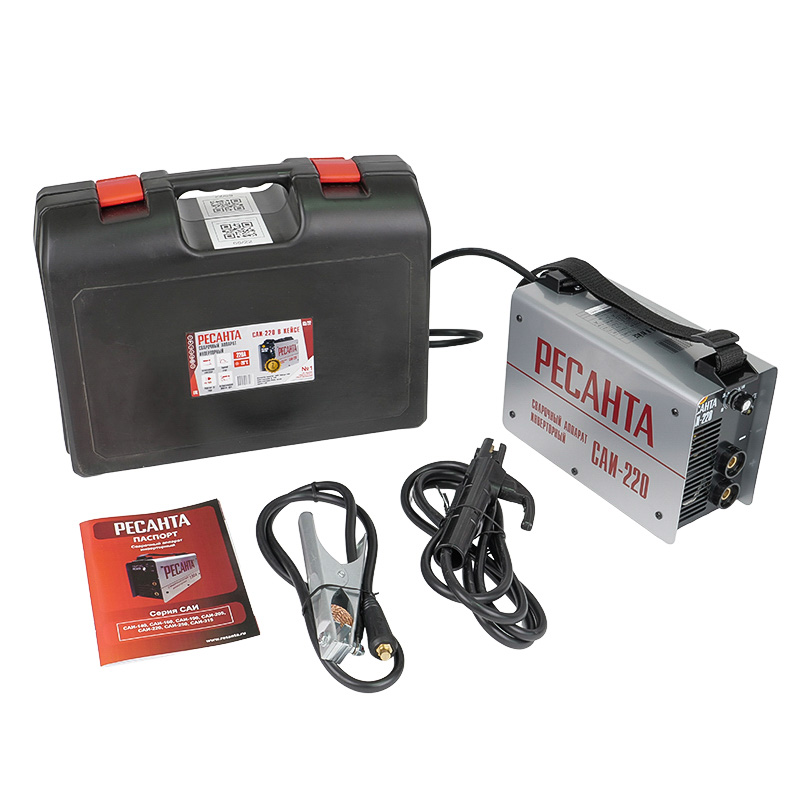 Инверторный сварочный аппарат Ресанта САИ 220 в кейсе