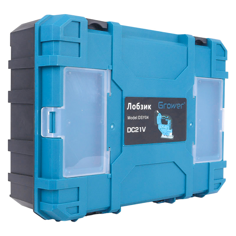 Бесщеточный аккумуляторный лобзик Grower DYS04, 21v (под Makita LXT), 4Ah, аккумулятор 2 шт. в Твери