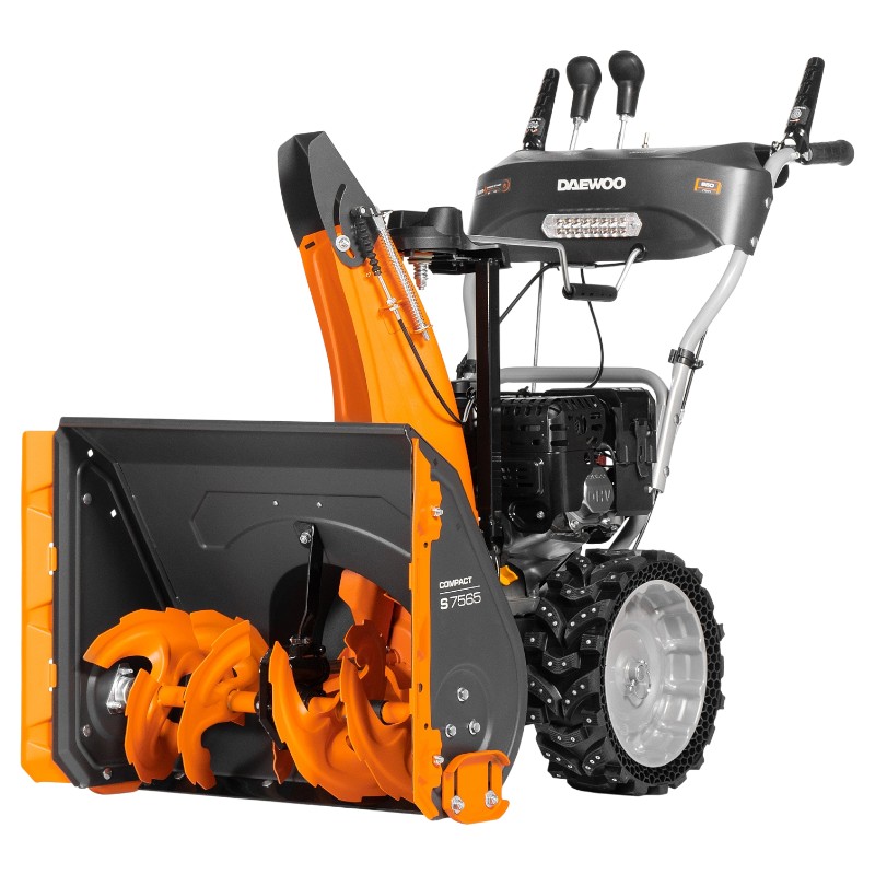 Снегоуборщик бензиновый Daewoo S 7565 80 лс ширина 65 см 6 1 LED фара электрозапуск подарок Мини цепная пила Daewoo DACS 821Li 81590₽