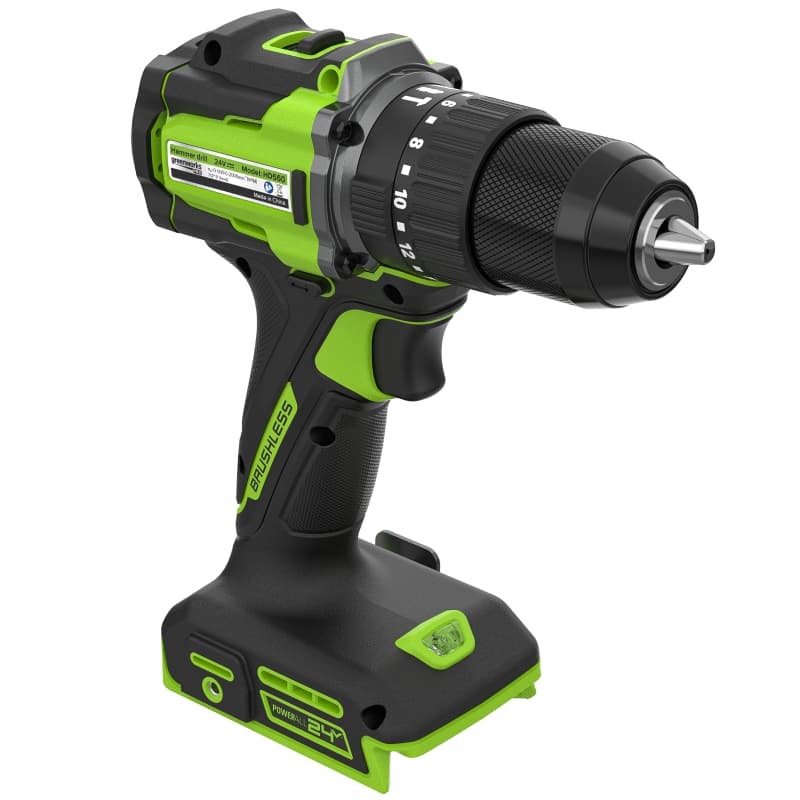 Дрель-шуруповерт ударная аккумуляторная Greenworks HD560 HD56000, 24V, б/щет, 30/60 Нм, SPIN-STOP, 0,8-13мм, без АКБ и ЗУ в Череповце