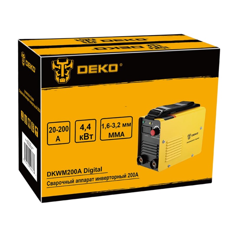Сварочный аппарат инверторный 200A Deko DKWM200A Digital 083-3000