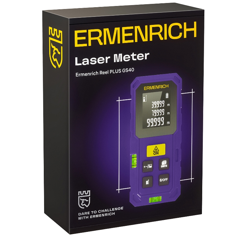 Рулетка лазерная Ermenrich Reel PLUS GS40 86257, фиолетовый в Череповце