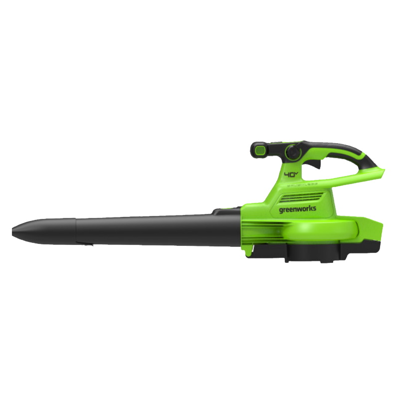 Садовый воздуходув-пылесос аккумуляторный Greenworks 2406907UG, 40V, бесщеточный, c 1хАКБ 5Ач и ЗУ