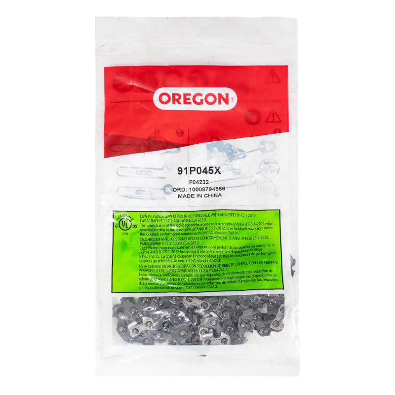 Цепь Oregon 91P045X MBK0030059, 12" (30 см), 45 зв., шаг 3/8", паз 1,3 мм в Угличе